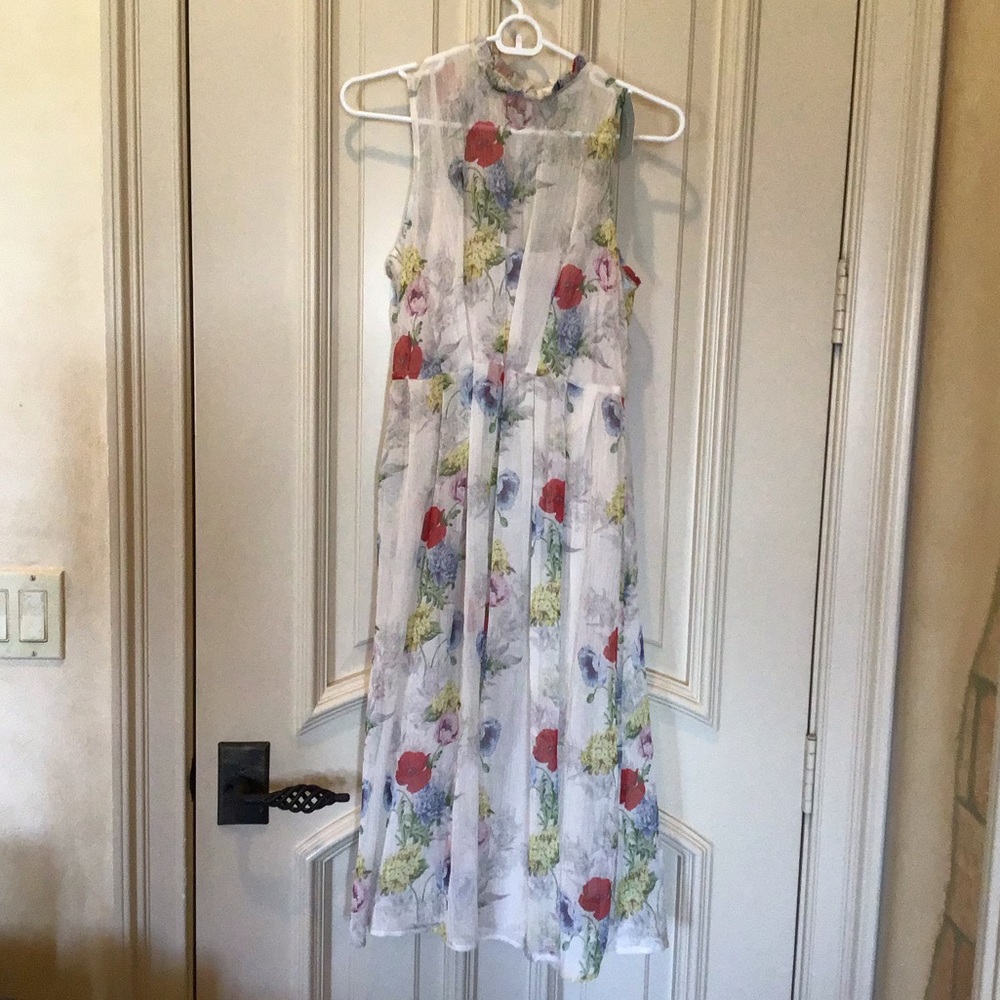 Eri + Ali Anthropologie floral dress size 8p
